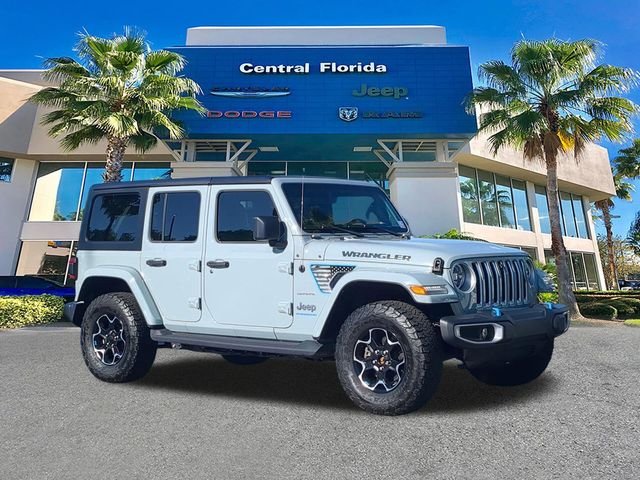 Certified 2023 Jeep Wrangler 4xe Sahara 4XE with VIN 1C4JJXP67PW554597 for sale in Orlando, FL