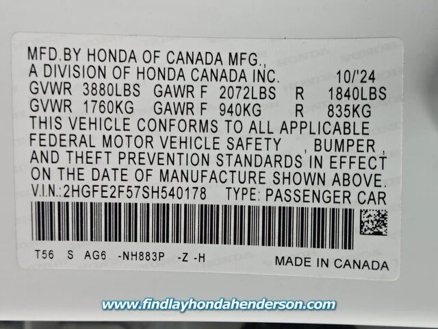 Certified Used 2025 Platinum White Pearl Honda Sport image 45