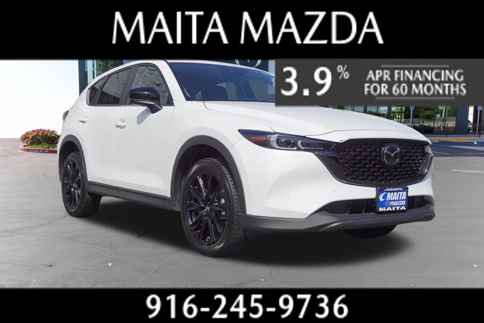 Certified Used 2025 Rhodium White Metallic Mazda 2.5 S Carbon Edition image 1
