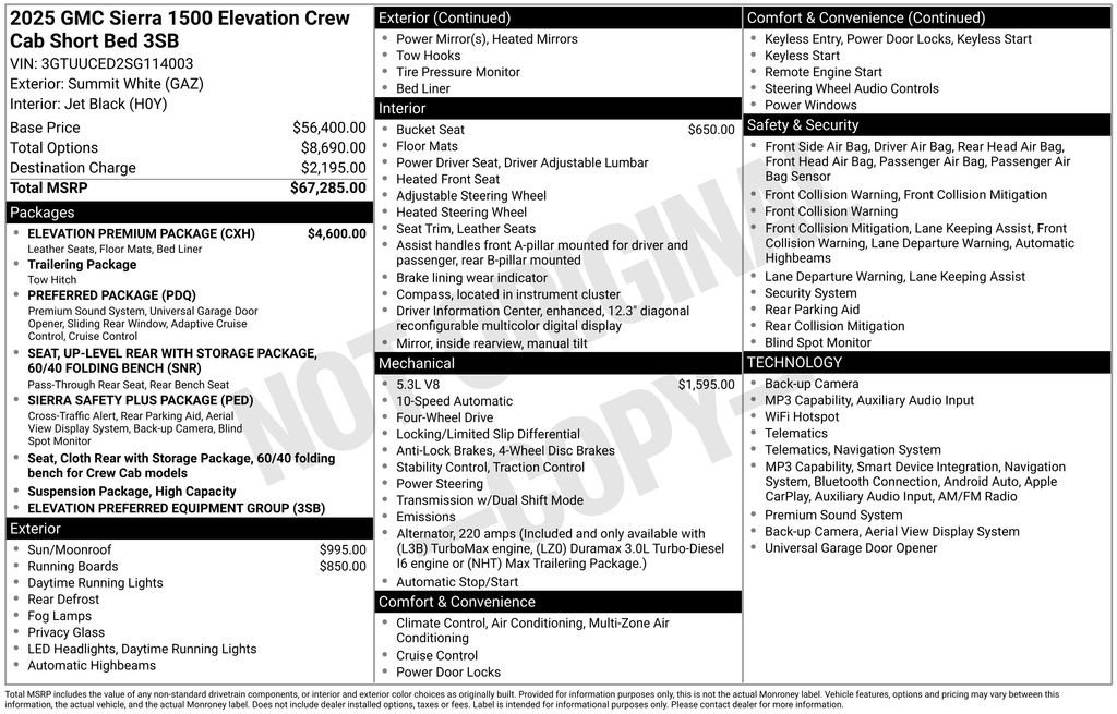 Certified Used 2025 White GMC Elevation image 23