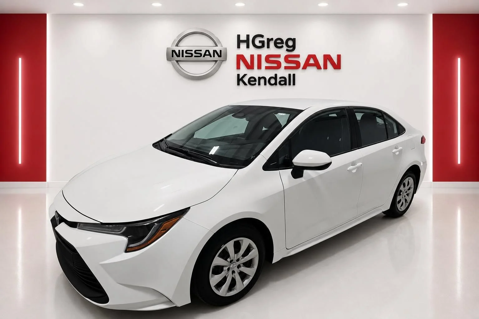 Used 2025 White Toyota LE image 3