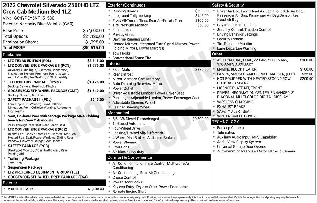 Used 2022 Blue Chevrolet LTZ image 8