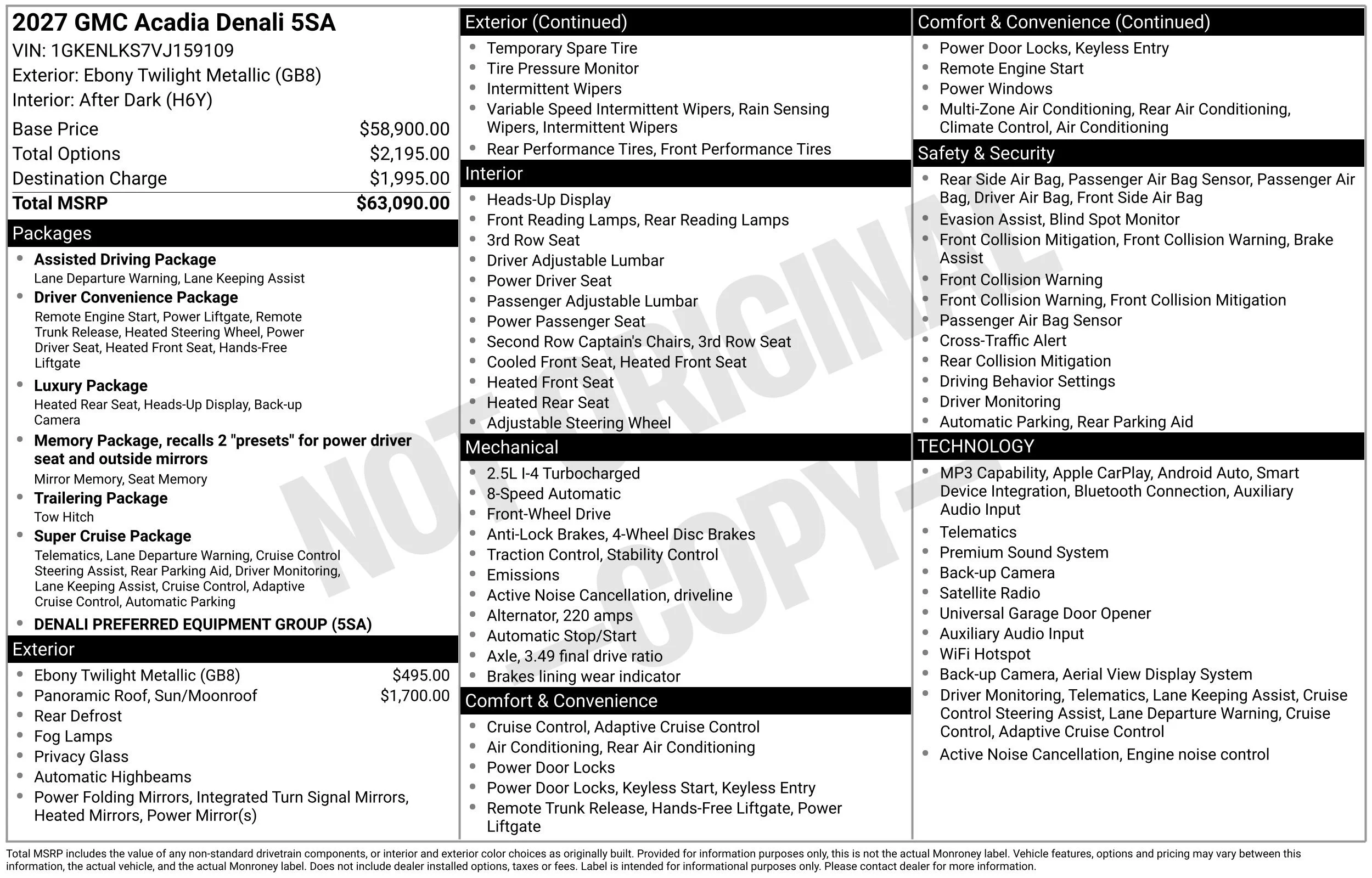 2027 GMC Acadia Denali - Photo 50