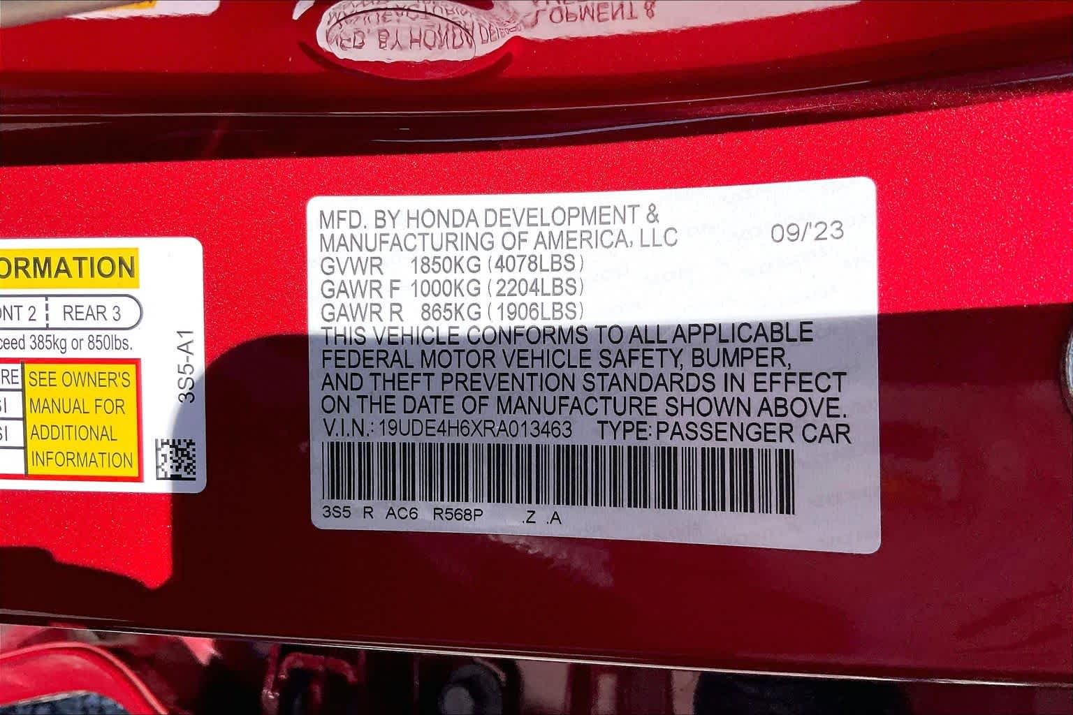 Certified Used 2024 Performance Red Pearl Acura A-SPEC TECH image 33