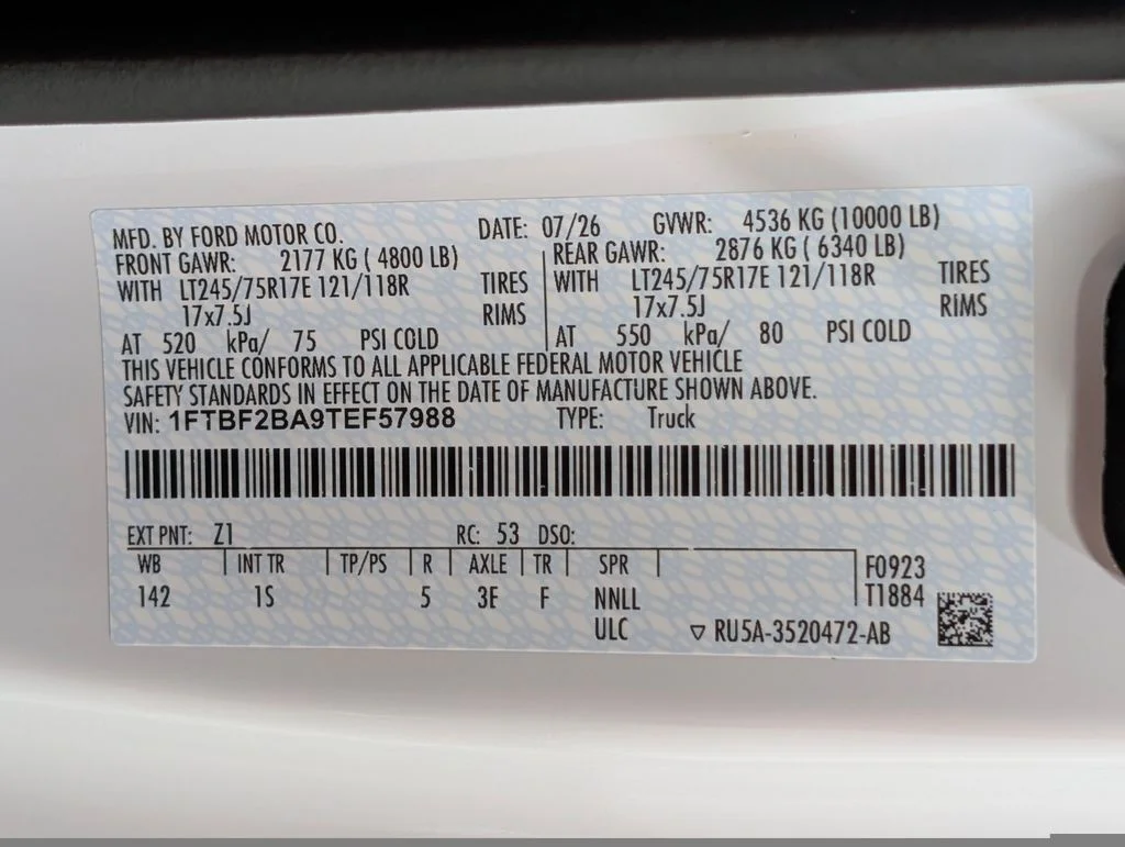 New 2026 Oxford White Ford F-250® XL image 24