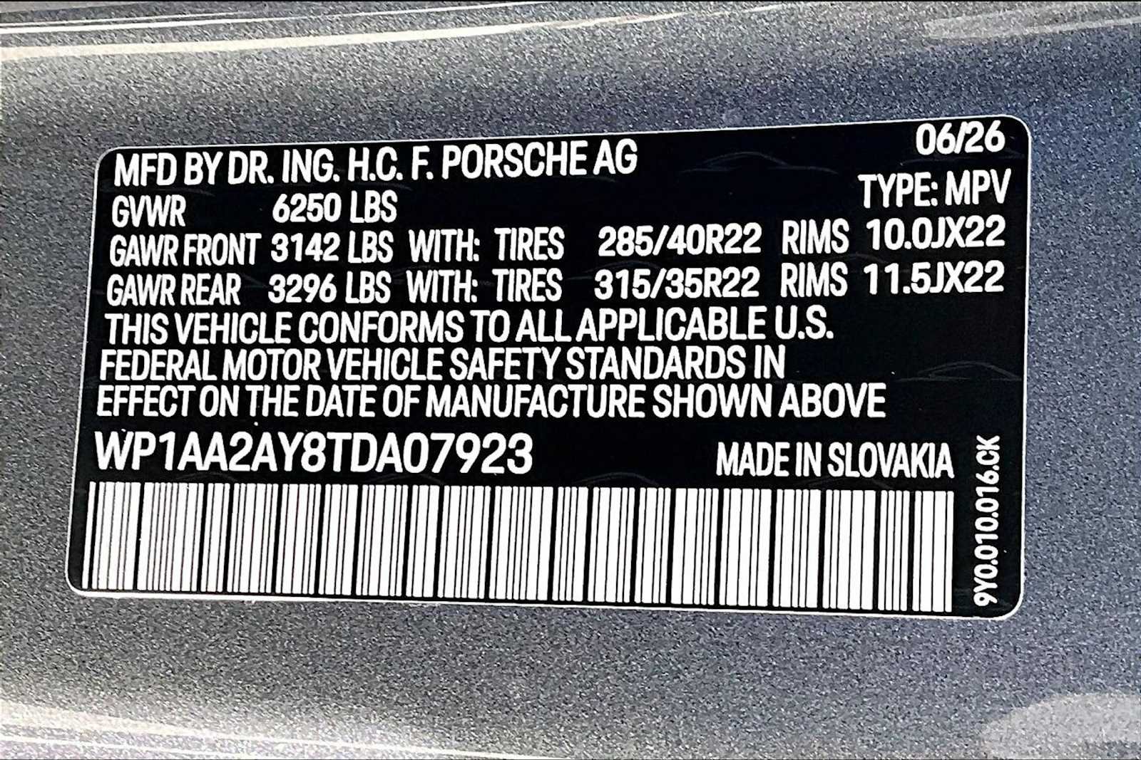 New 2026 Vanadium Grey Metallic Porsche  image 26