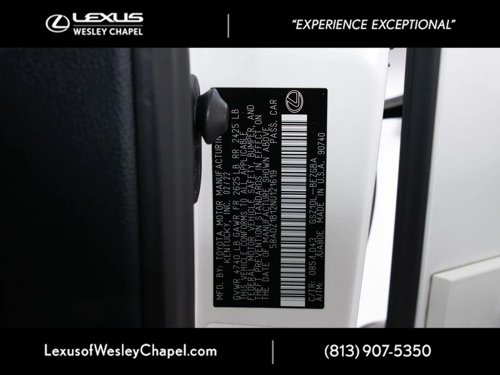 Certified Used 2022 White Lexus 350 image 25