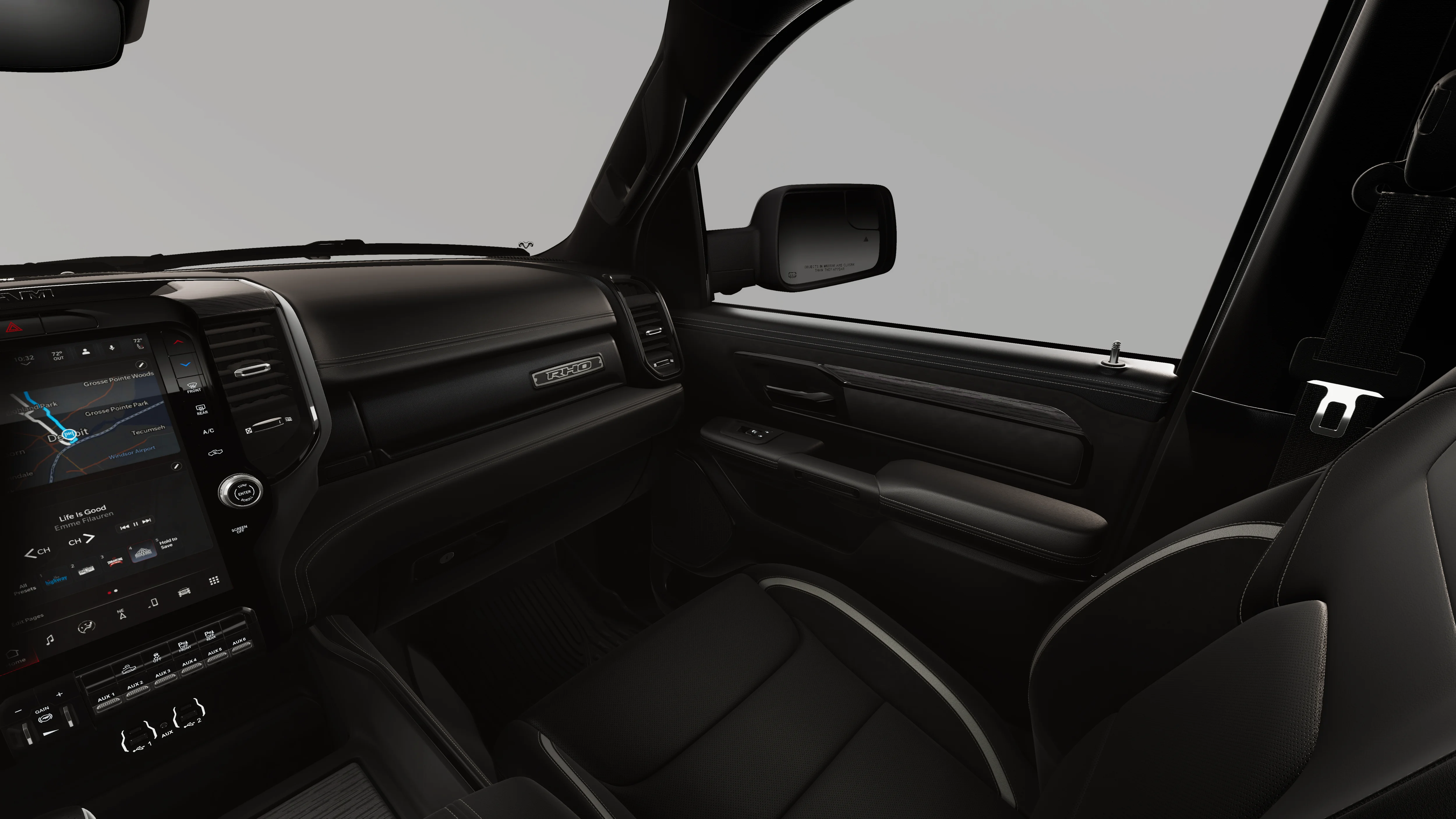 New 2026 Diamond Black Crystal Pearl-Coat Exterior Paint RAM RHO image 33