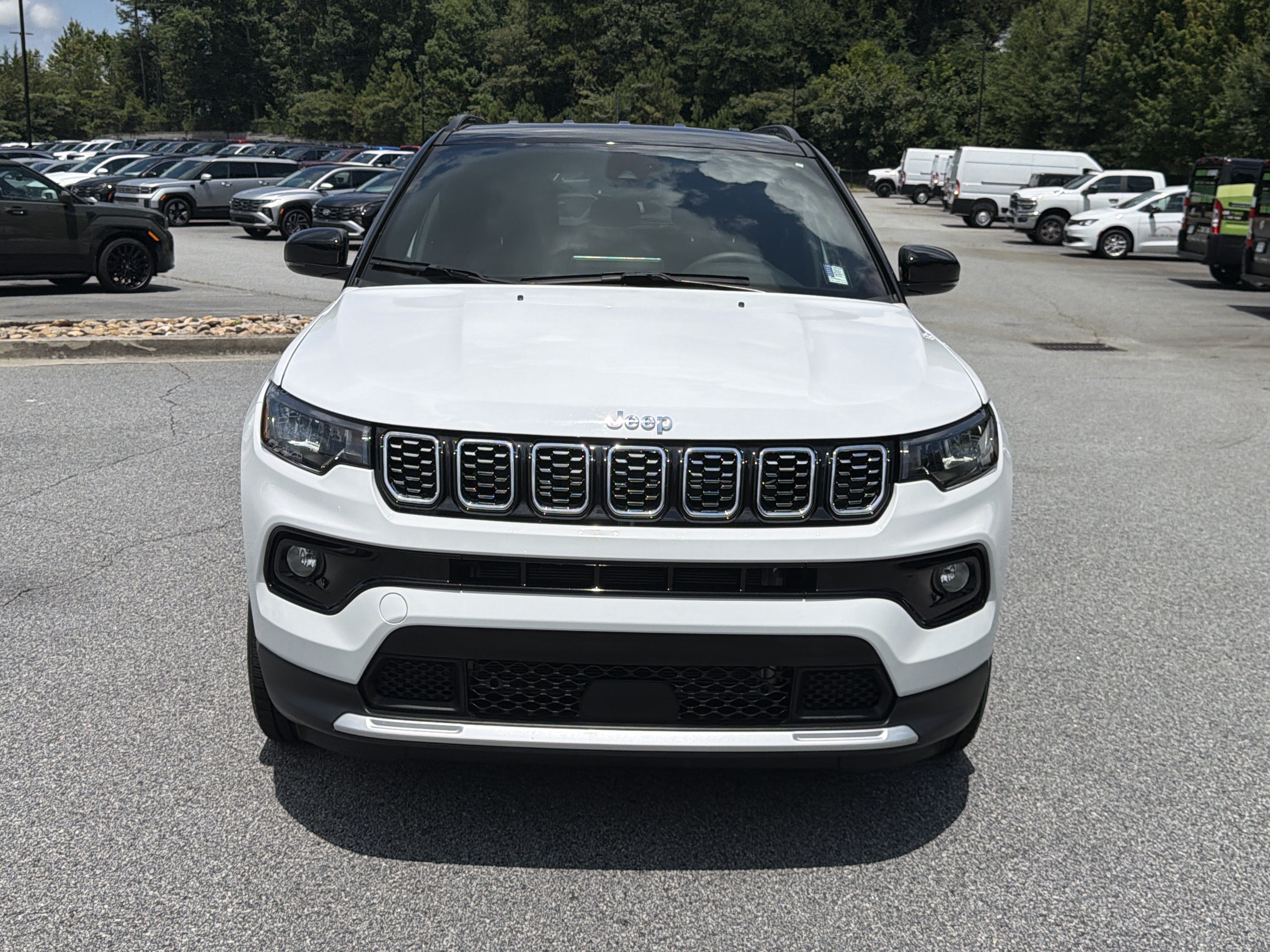 Used 2025 Bright White Clearcoat Jeep Limited image 2
