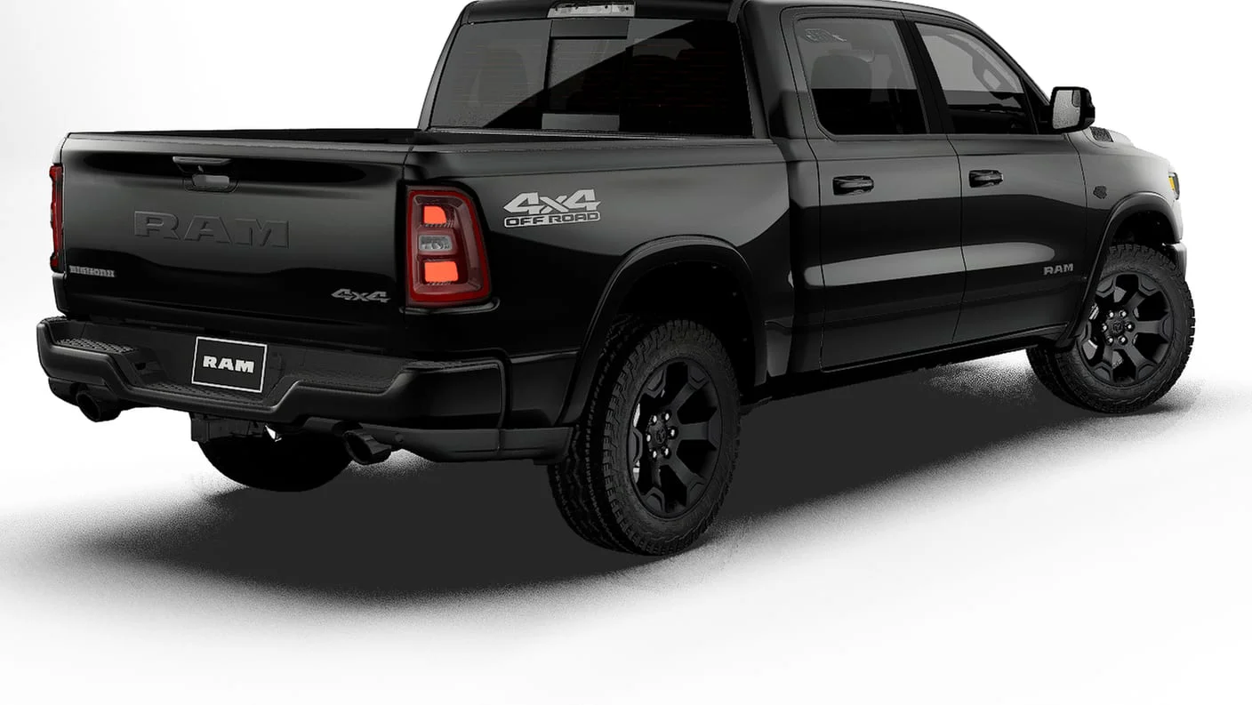 New 2027 Diamond Black Crystal Pearl-Coat Exterior Paint RAM Big Horn image 14