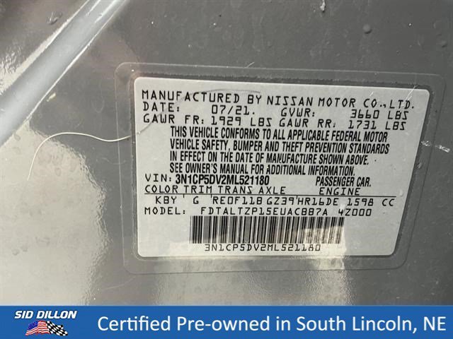 Used 2021 Boulder Gray Pearl Nissan SR image 15
