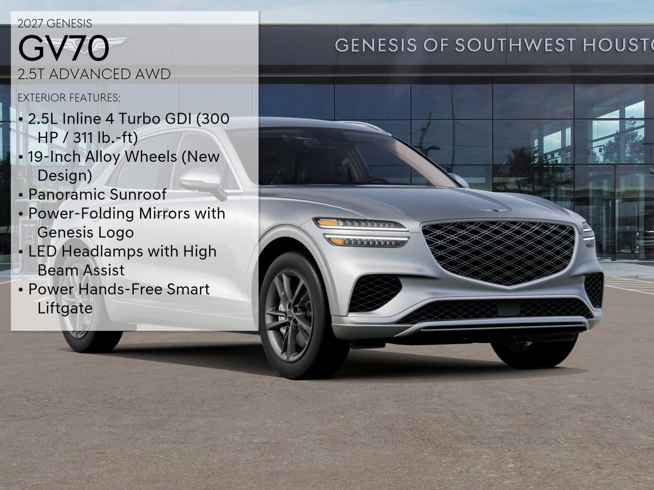 New 2027 Savile Silver Genesis 2.5T ADVANCED image 3