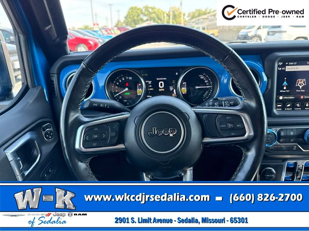Certified Used 2023 Blue Jeep Sahara 4xe image 42