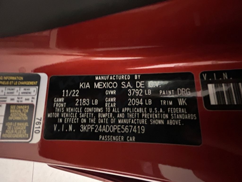 Used 2023 Red Kia LXS image 20
