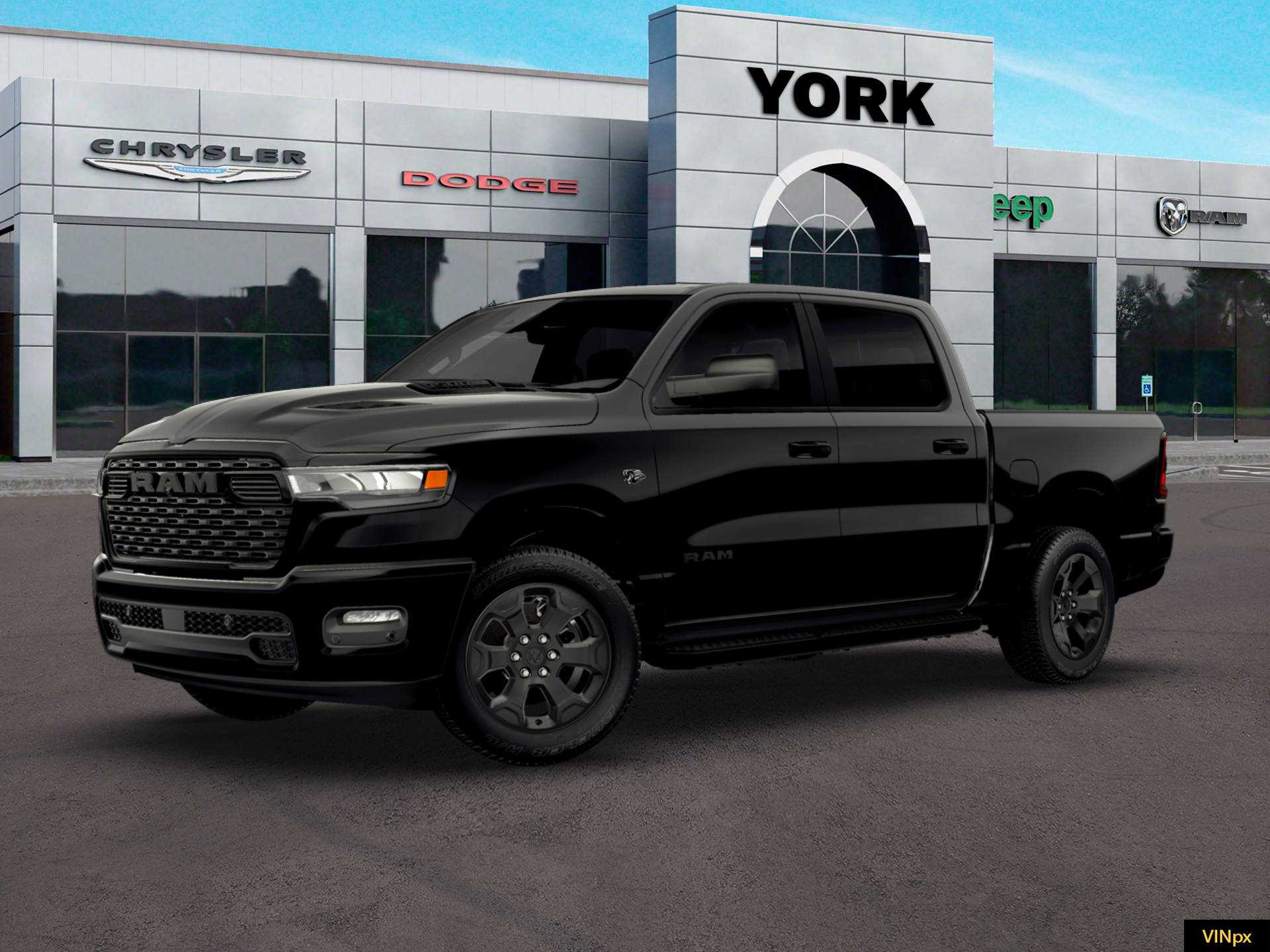 New 2026 Diamond Black Crystal Pearlcoat RAM Express image 2