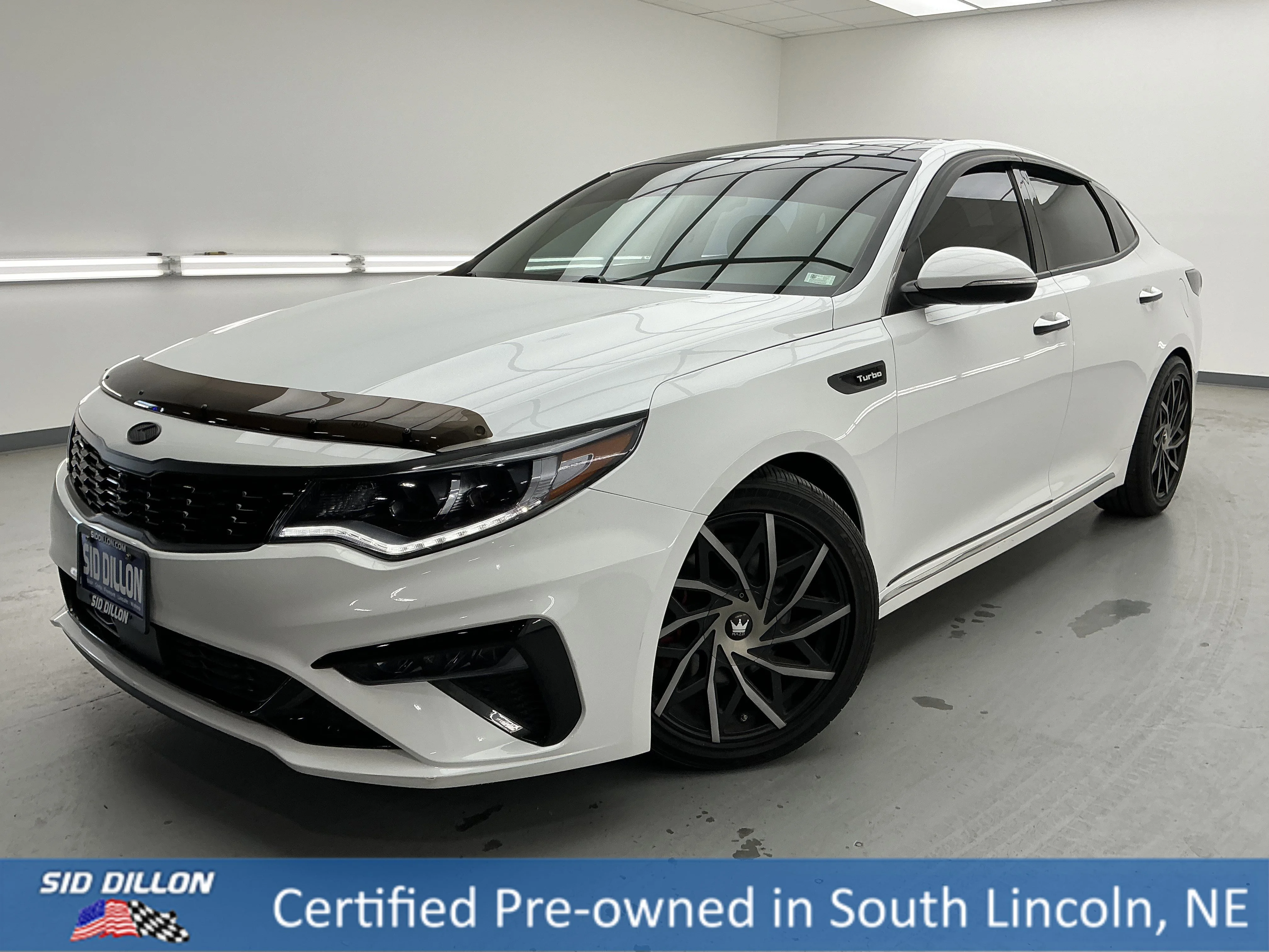 Snow White Pearl 2019 Kia Optima SX Turbo FWD Sedan Front-Wheel Drive Automatic