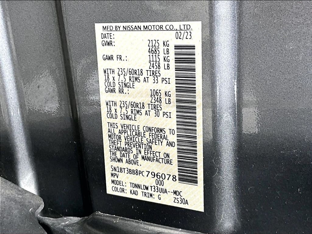 Used 2023 Gun Metallic Nissan SV image 32