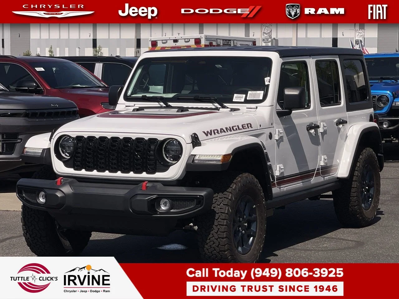 New 2026 Bright White Clear-Coat Exterior Paint Jeep America 250 image 8