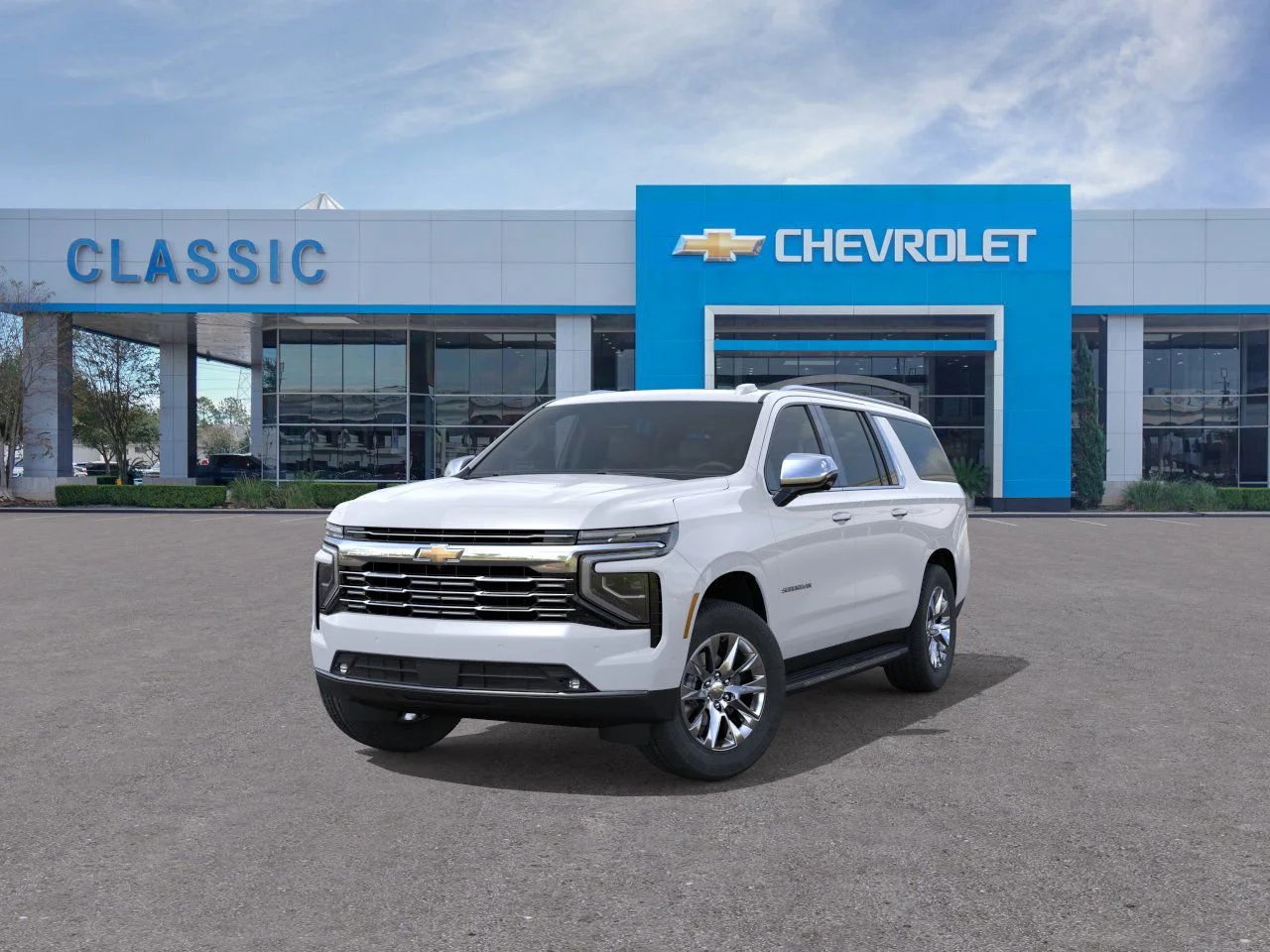 2026 Chevrolet Suburban Premier White at Classic Elite Chevrolet Sugar Land