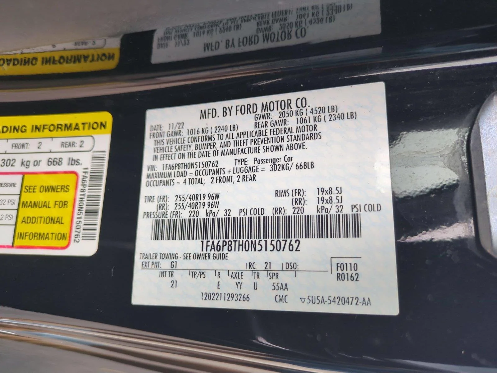 Used 2022 Shadow Black Ford EcoBoost image 34