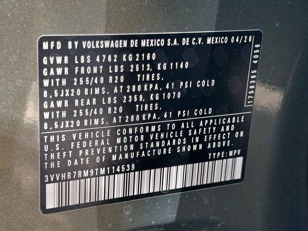 New 2026 Green Volkswagen 2.0T SE R-Line Black image 53