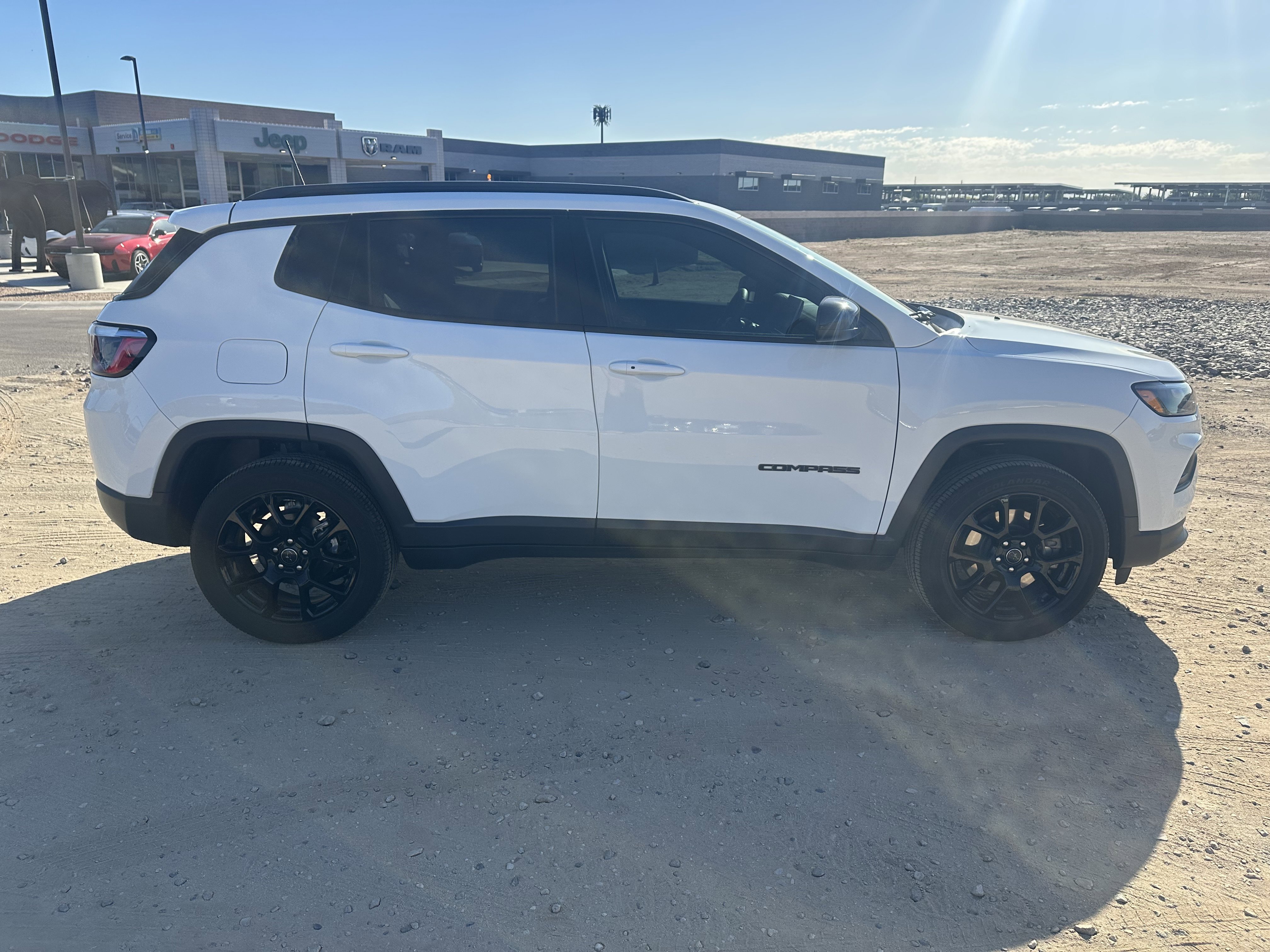 Used 2025 Bright White Clearcoat Jeep Latitude image 6