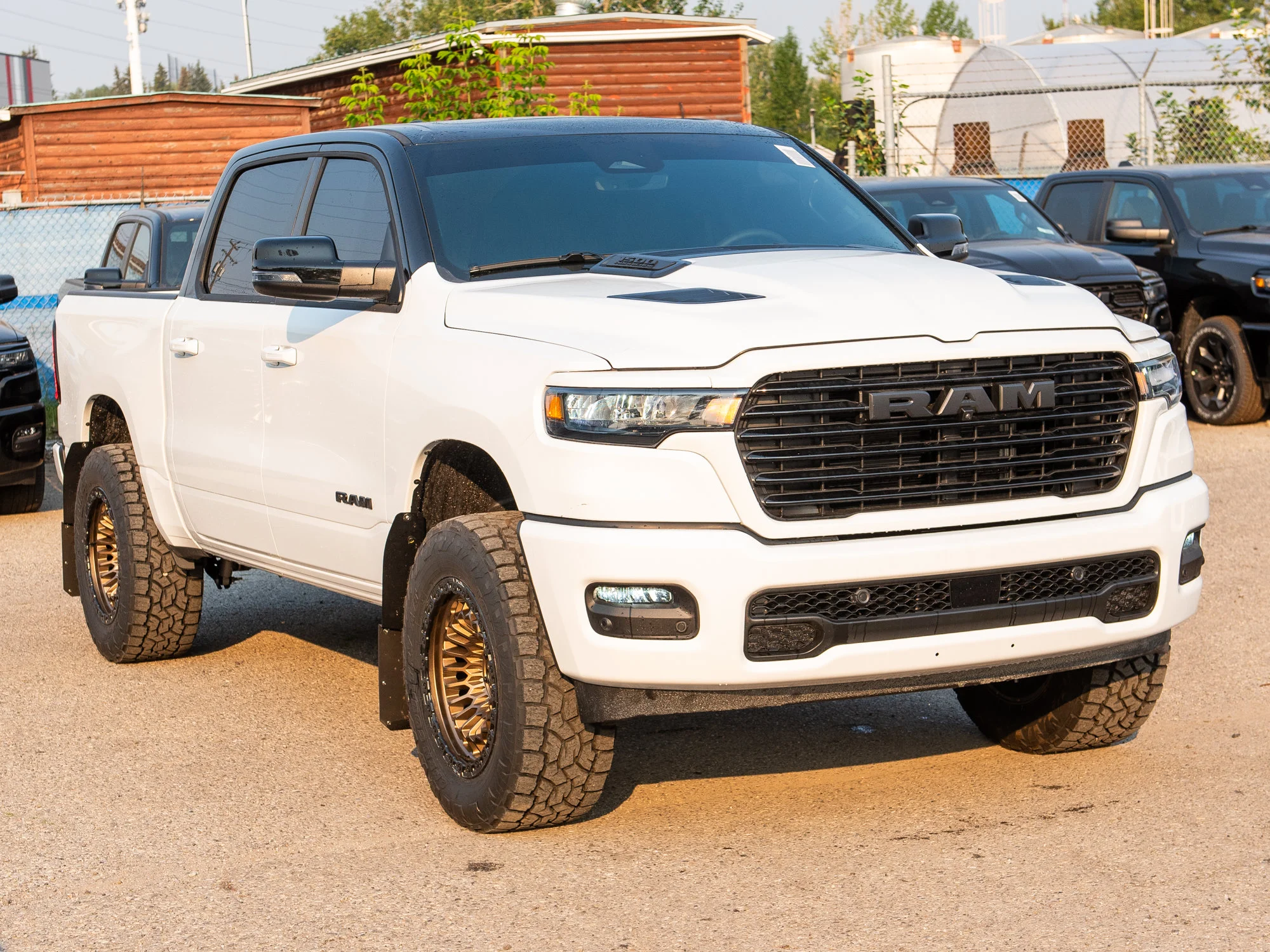New 2026 White RAM Sport* 4x4 Crew Cab, 3.5 Inch Lift, 35 Inch Tires, Fuel Wheels image 8