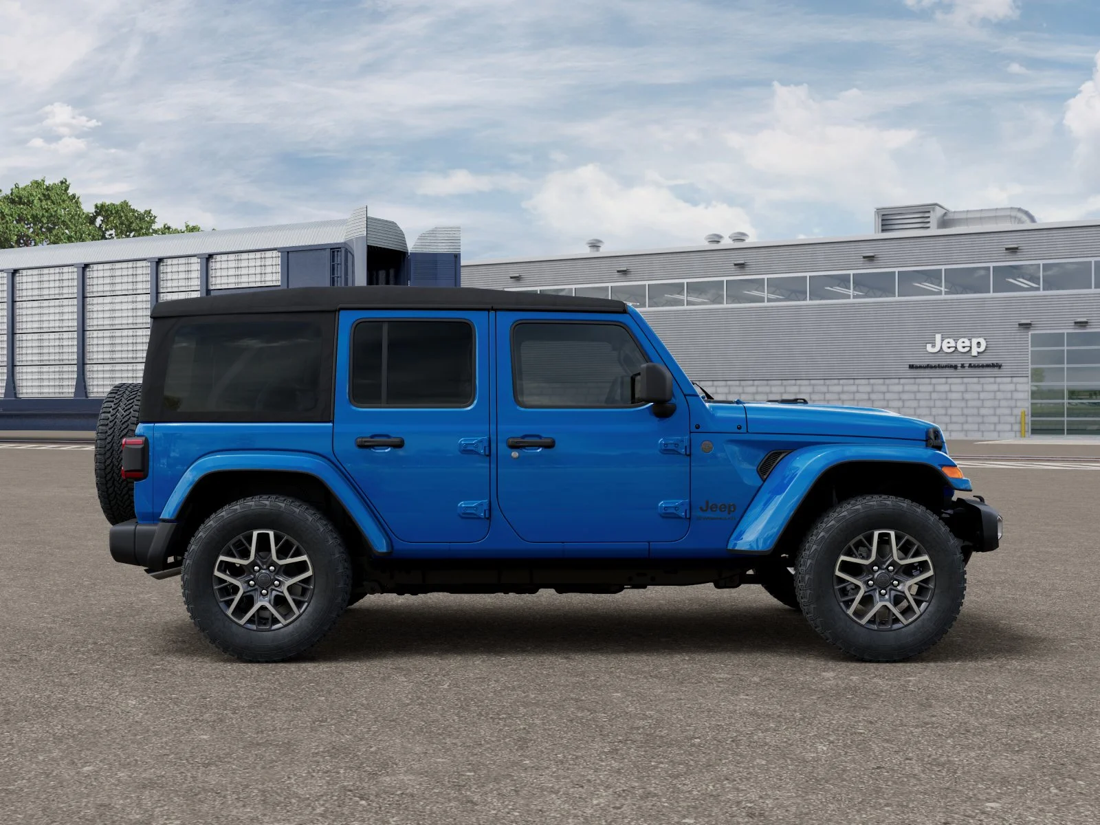 New 2026 Hydro Blue Pearl-Coat Exterior Paint Jeep Sahara image 12