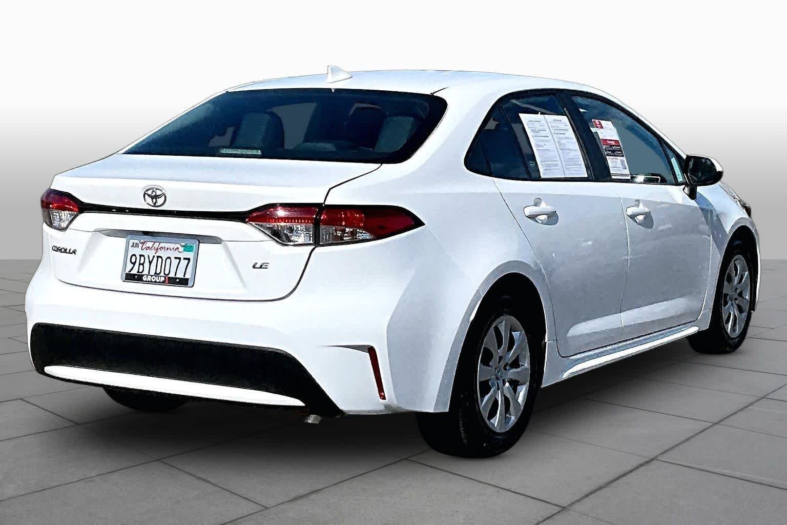 Certified Used 2021 Super White Toyota LE image 12