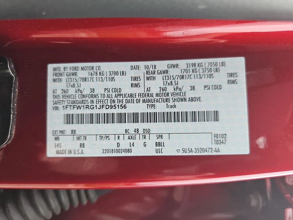 Used 2018 Red Ford Raptor image 34
