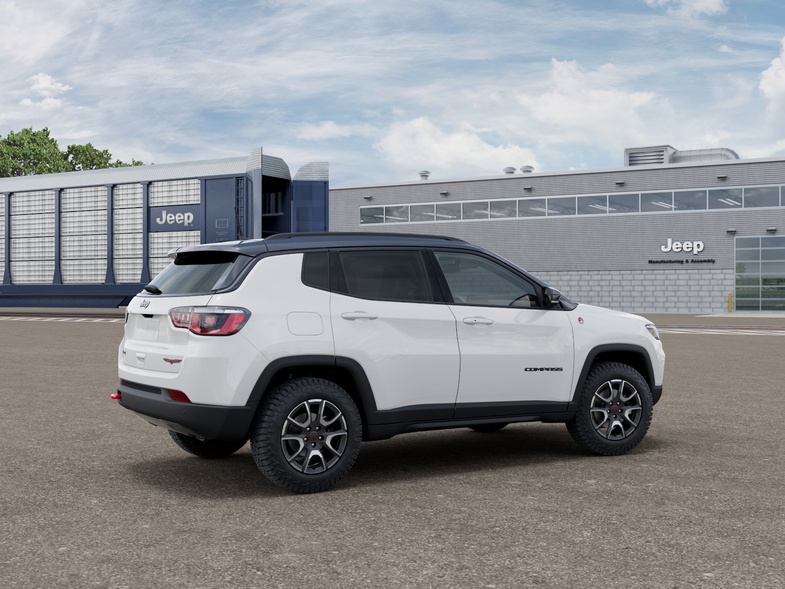 New 2026 Bright White Clear-Coat Exterior Paint Jeep Trailhawk image 2