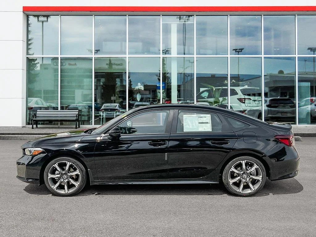 New 2026 Crystal Black Pearl Honda SPORT TOURING The Civic — fully loaded,fully effi image 3