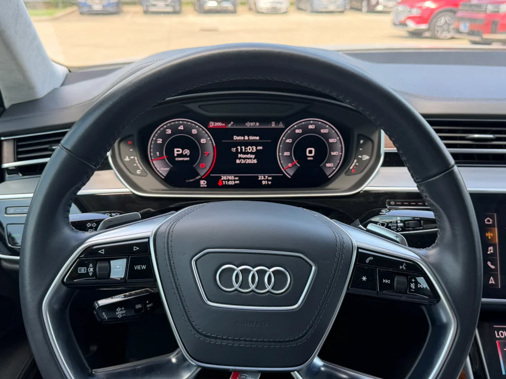 Used 2019 Glacier White Metallic Audi L 55 (Tiptronic) (No Longer Available Fo image 13