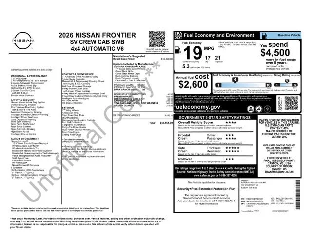 New 2026 Boulder Gray Pearl Nissan SV image 30