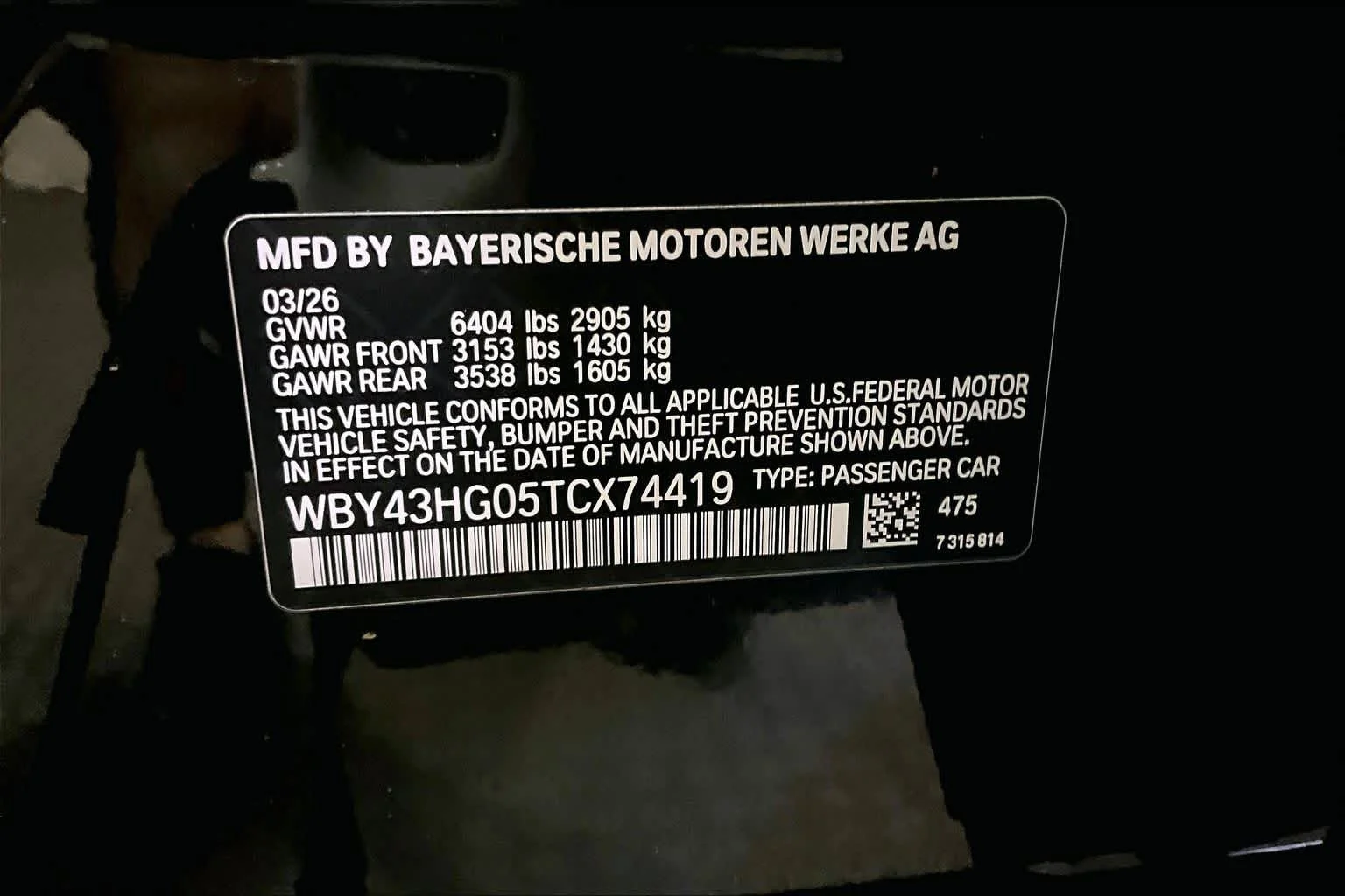 New 2026 Black Sapphire Metallic BMW M60 image 12