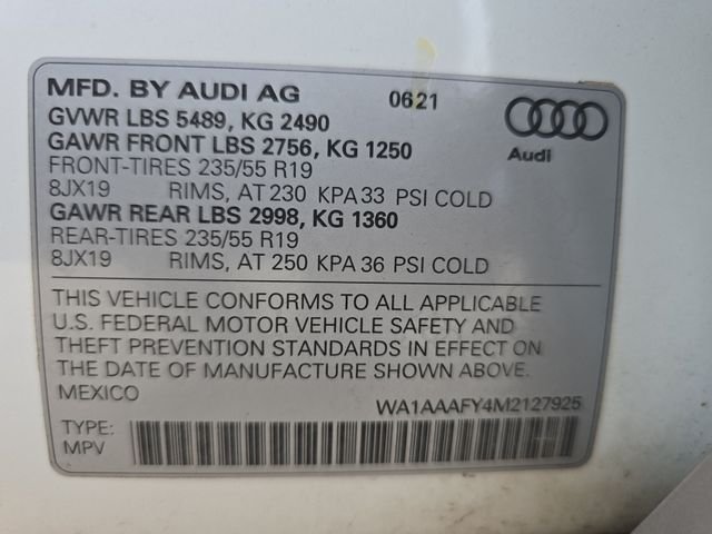 Used 2021 White Audi 45 Premium image 38
