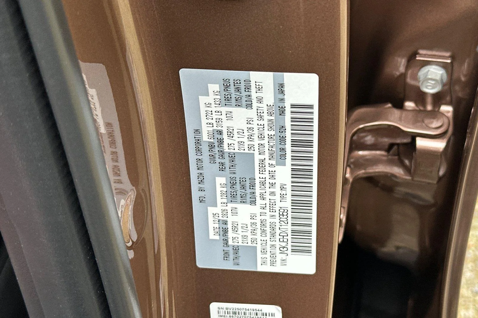 New 2026 Melting Copper Metallic Mazda 3.3 Turbo Premium Plus AWD image 36