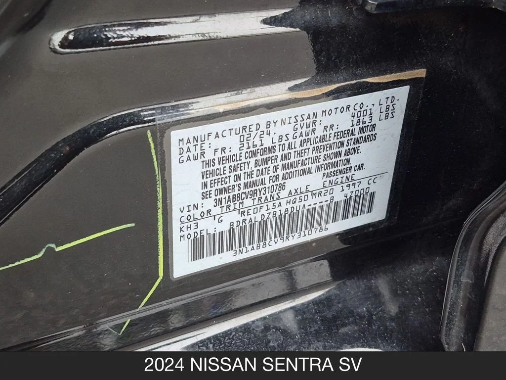Used 2024 Black Nissan SV image 26
