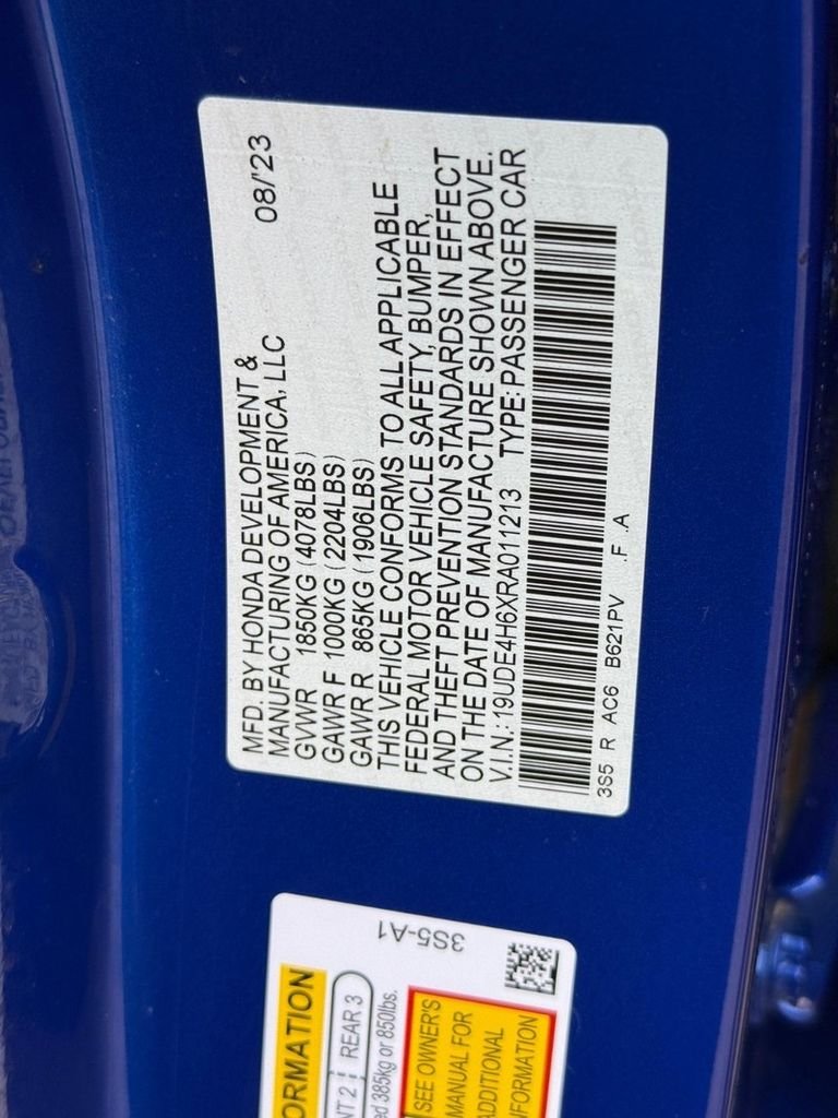 Used 2024 Apex Blue Pearl Acura A-Spec Tech Package image 31