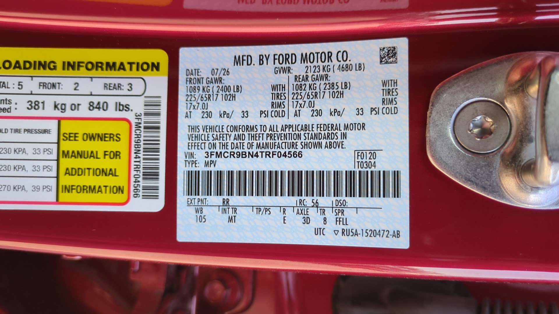 New 2026 Ruby Red Metallic Tinted Clearcoat Ford Big Bend image 17