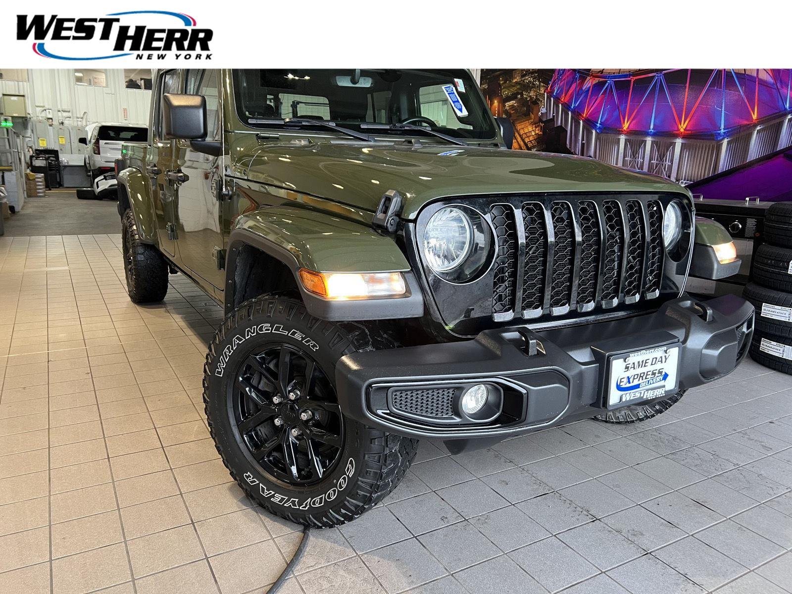 Used 2022 Sarge Green Clearcoat Jeep Altitude image 1