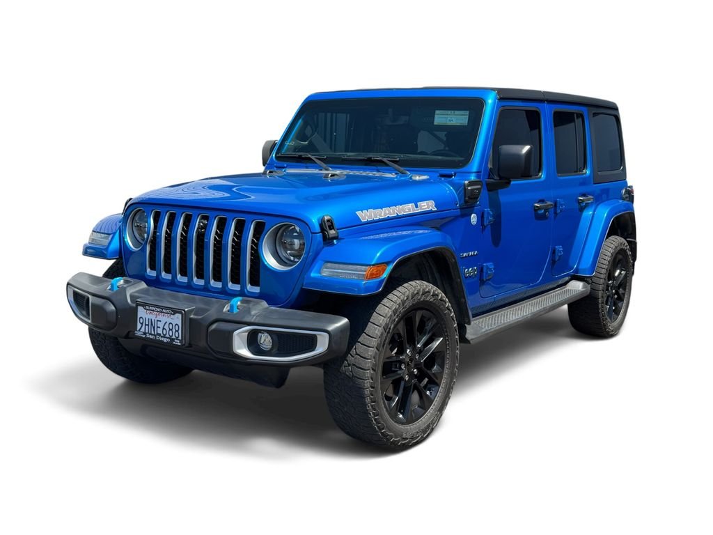 Used 2023 Blue Jeep Sahara 4xe image 3