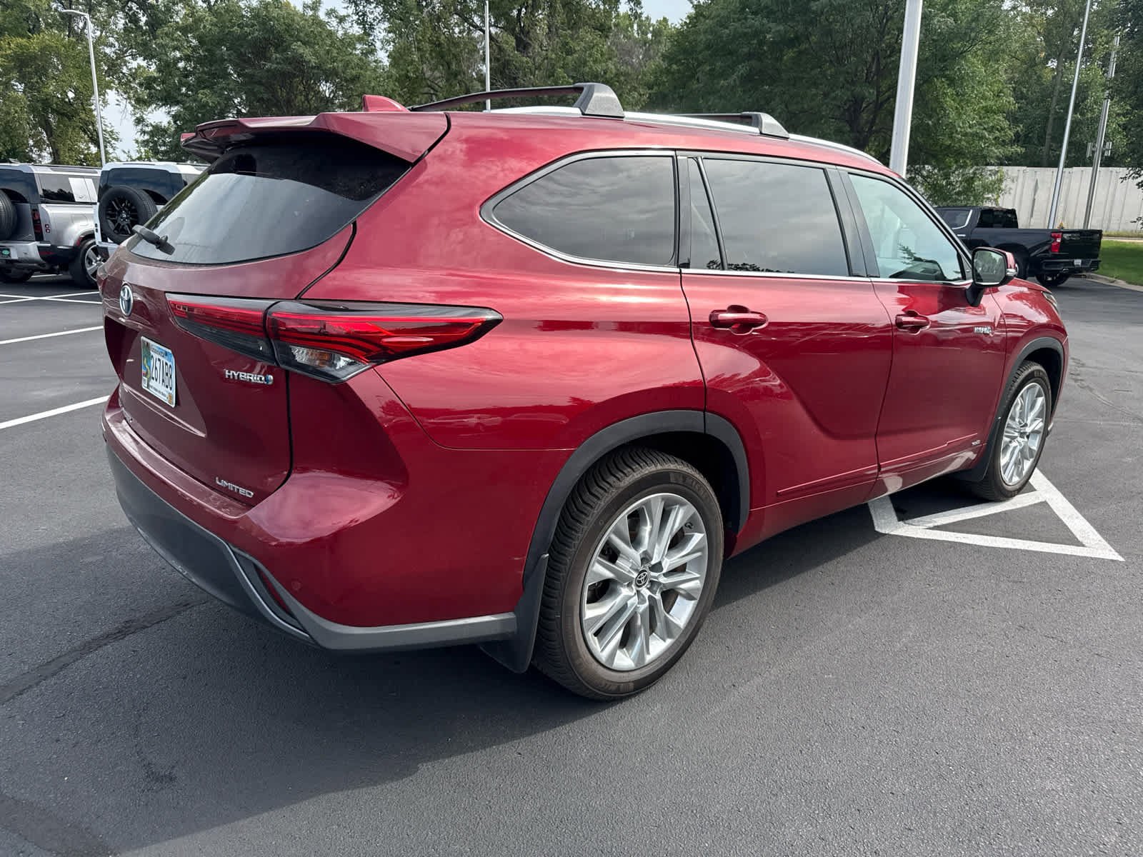 Used 2021 Ruby Flare Pearl Toyota Hybrid Limited image 4