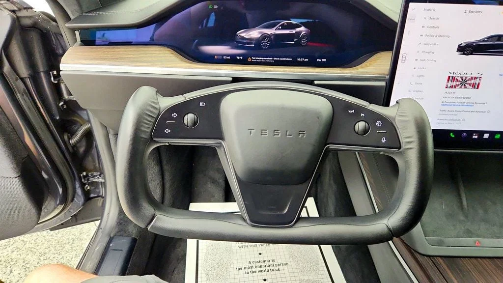 Used 2021 Midnight Silver Metallic Tesla Plaid AWD w/ 21