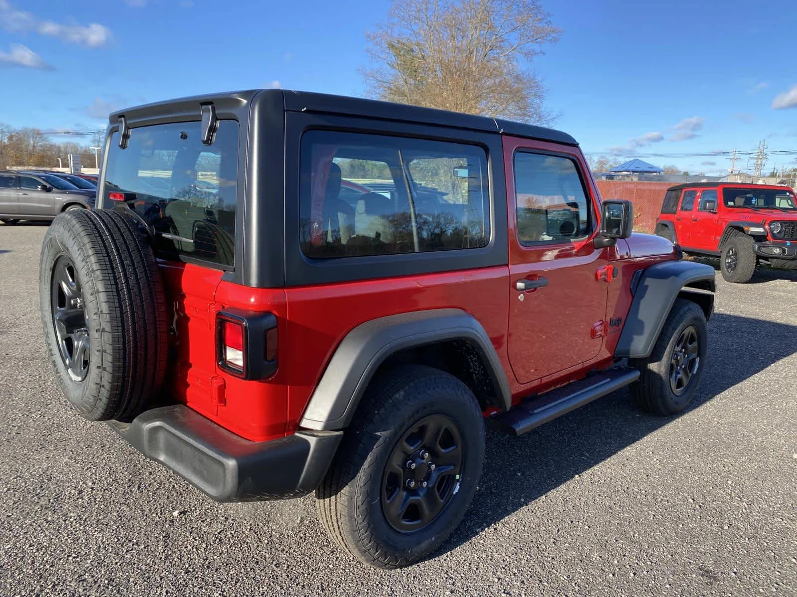 New 2026 Firecracker Red Clear-Coat Exterior Paint Jeep Sport image 3