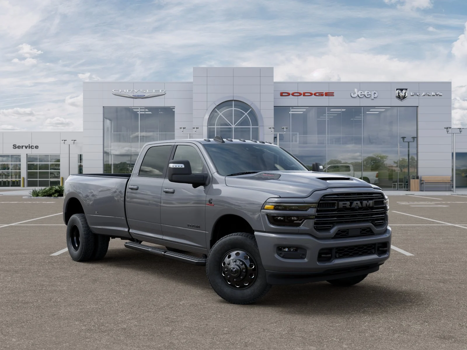 New 2026 Ceramic Gray Clear-Coat Exterior Paint RAM Laramie image 35