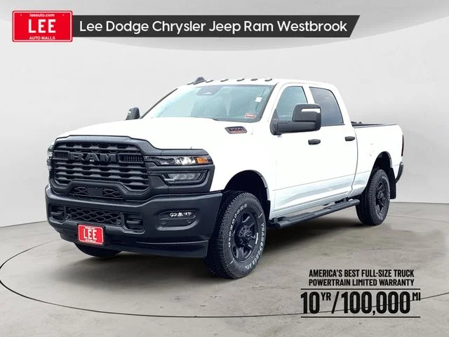 New 2026 Bright White Clearcoat Ram TRADESMAN CREW CAB 4X4 6