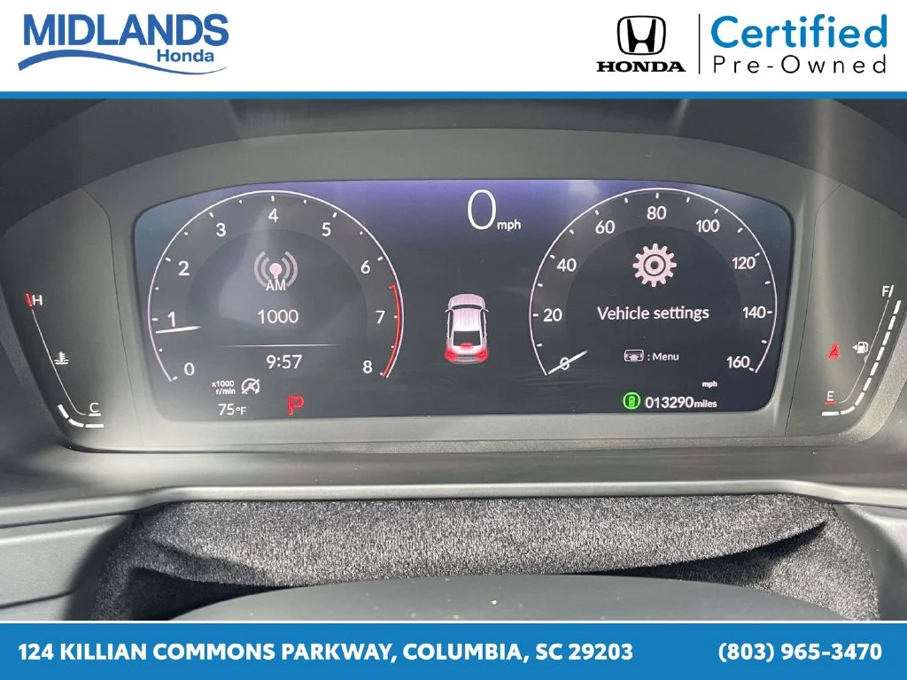 Certified Used 2025 Crystal Black Pearl Honda LX image 17