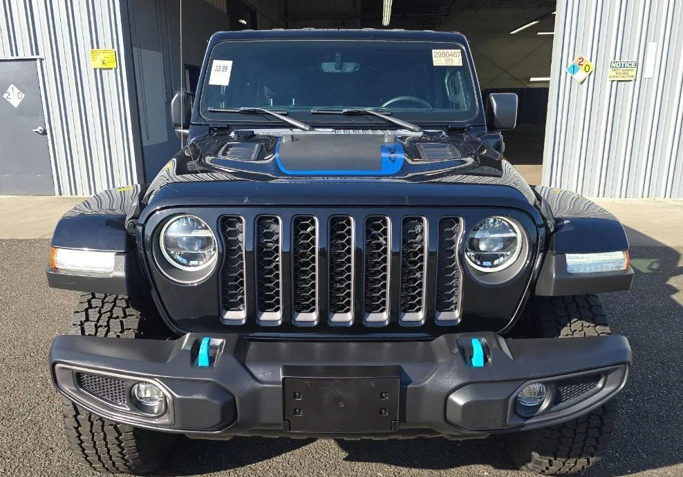 Used 2021 Jeep Wrangler Unlimited Rubicon 4XE with VIN 1C4JJXR62MW633068 for sale in Kansas City