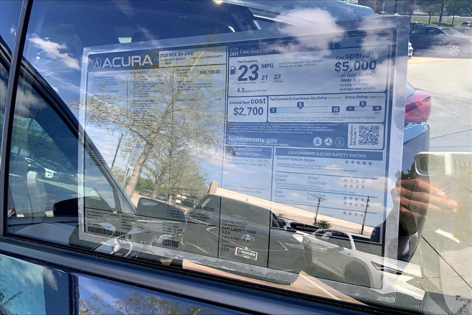 New 2026 Majestic Black Pearl Acura  image 22